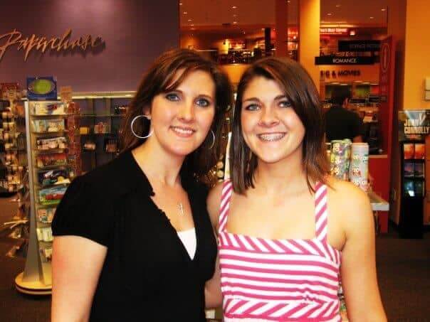Meredith Beer and her birth mother, Vania, the day the first met in 2009.