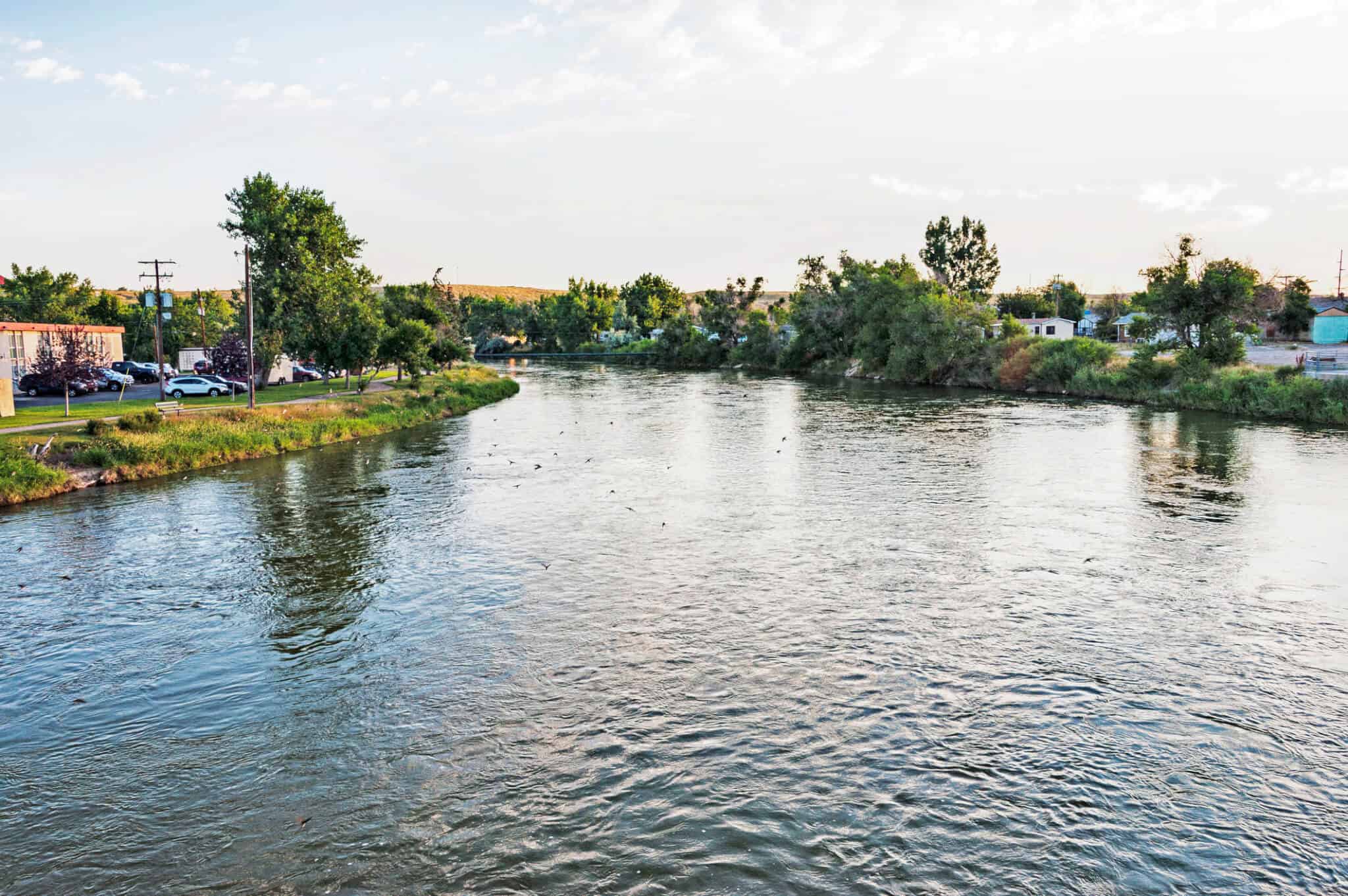 Early Morning North Platte River Casper Wyoming